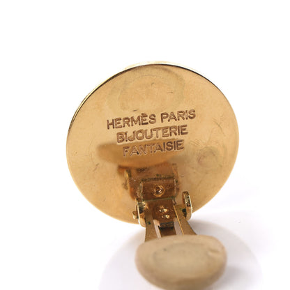 Hermes Clou De Selle Clip On Earrings Gold 4 of 4