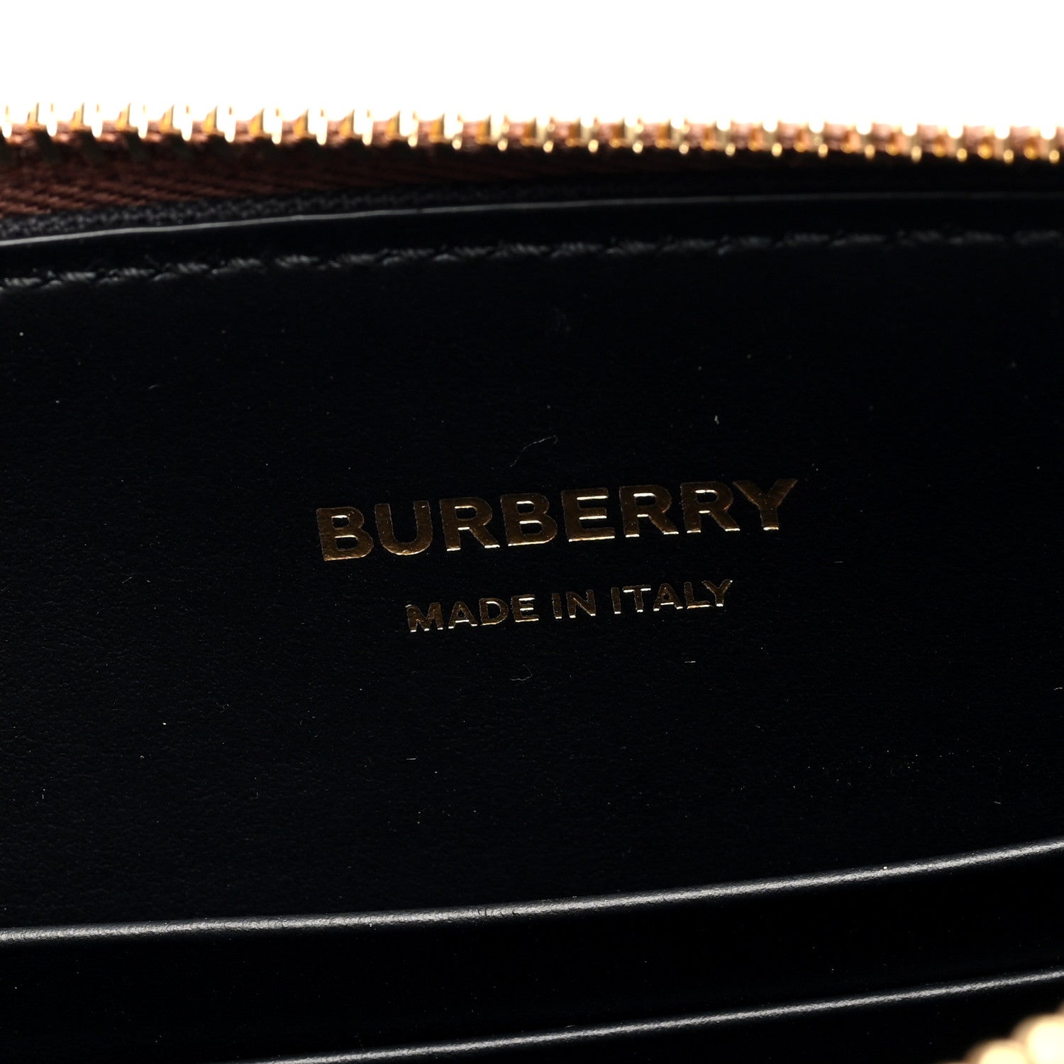 Burberry Horseferry Check Peyton Crossbody Clutch Bag Malt Brown 5 of 9