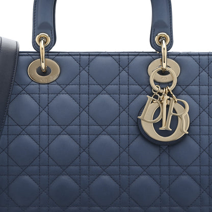 Christian Dior Lambskin Cannage Gradient Large Lady Dior Blue 8 of 13