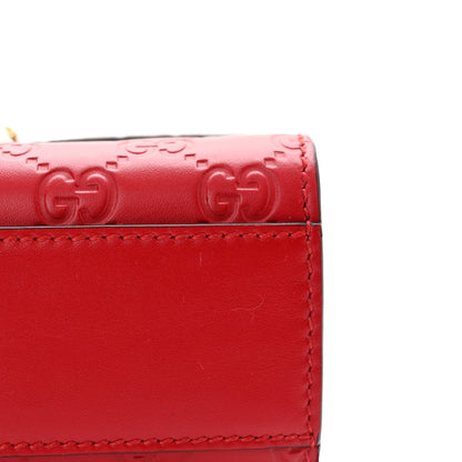 Gucci Guccissima Small Padlock Shoulder Bag Hibiscus Red 13 of 13