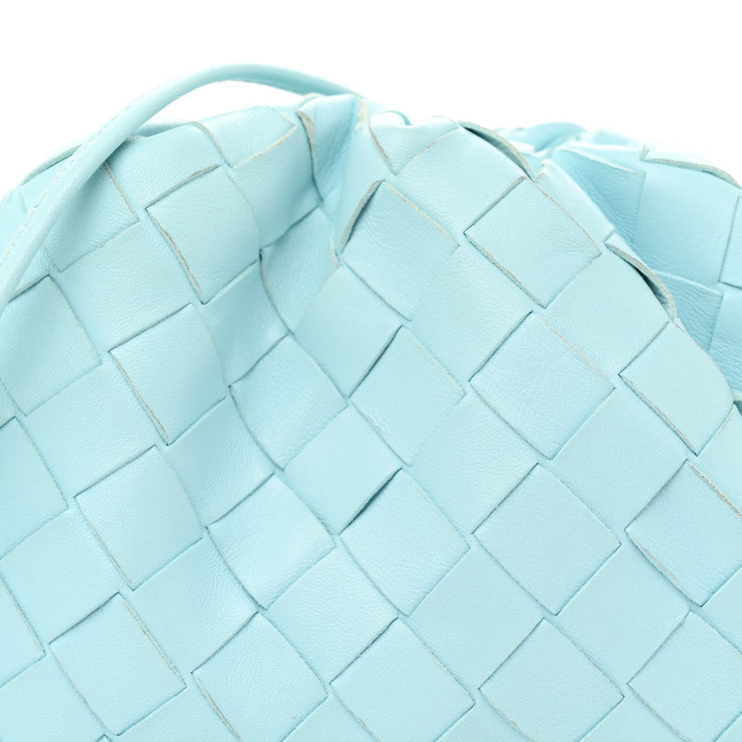 Bottega Veneta Nappa Intrecciato The Mini Pouch Topazio Silver 8 of 12