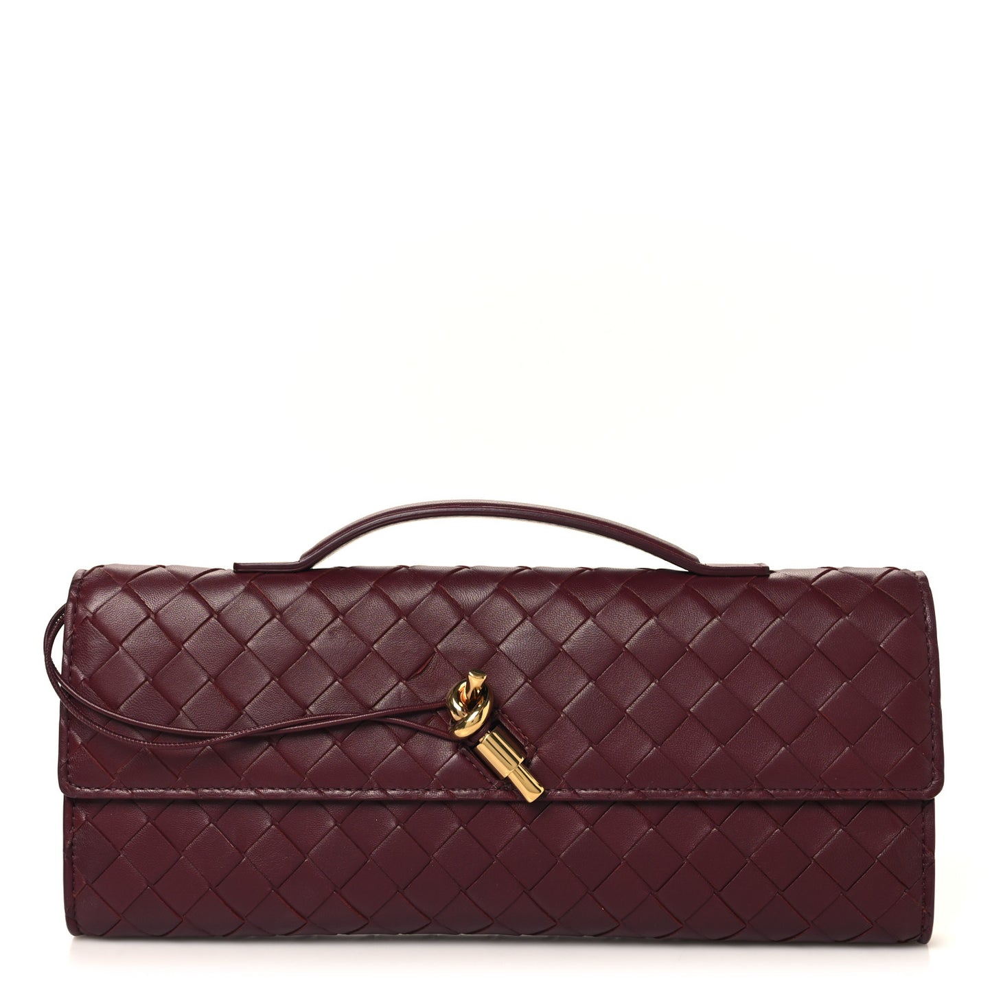 Nappa Intrecciato Long Andiamo Top Handle Clutch Barolo