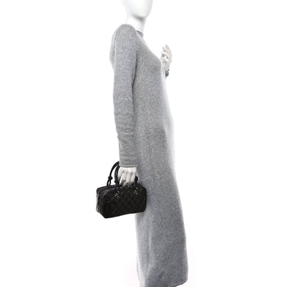 Chanel Calfskin Quilted Small Cambon Bowler Dark Brown 2 of 12
