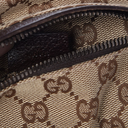Gucci GG Monogram Double Pocket Belt Bag Dark Brown 6 of 8