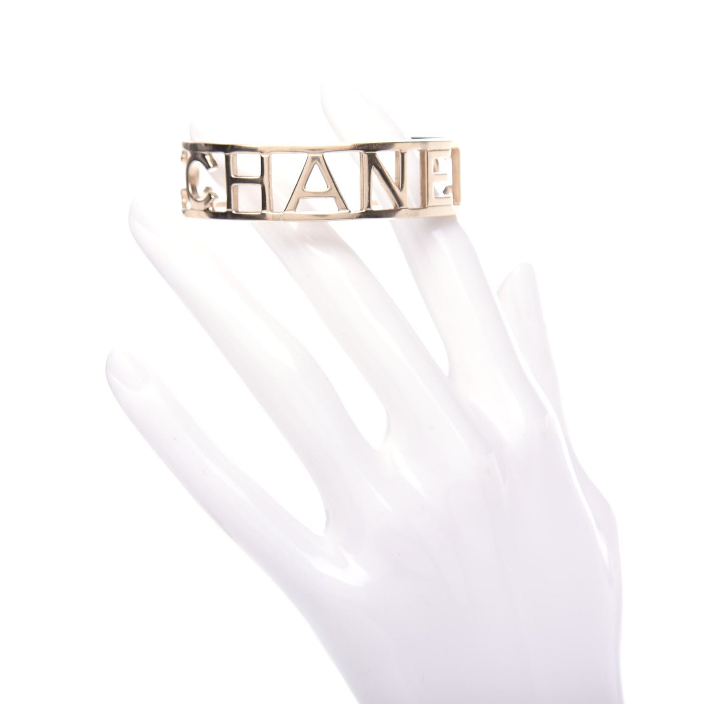 Metal Logo Cuff Gold