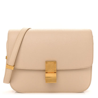 Celine Liege Calfskin Medium Classic Box Flap Bag Powder 1 of 10