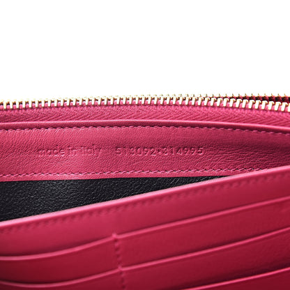 Saint Laurent Calfskin Classic Y Ligne Clutch Fuchsia 7 of 10