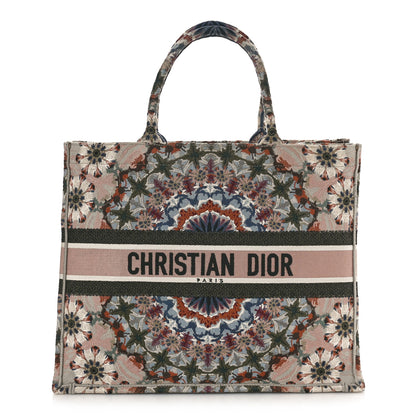 Christian Dior Canvas Embroidered Large Kaleidioroscopic Book Tote Multicolor 1 of 12