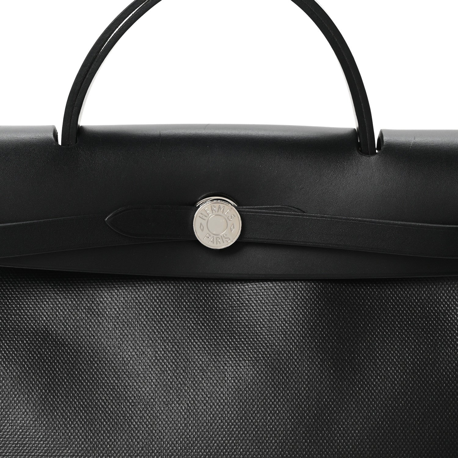 Hermes Toile H Berline Vache Hunter Herbag Zip PM 31 Black Ecru 8 of 10