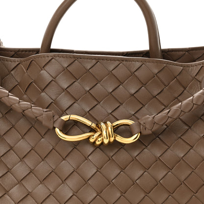 Bottega Veneta Nappa Intrecciato Medium Andiamo Shoulder Bag Taupe Grey 7 of 10
