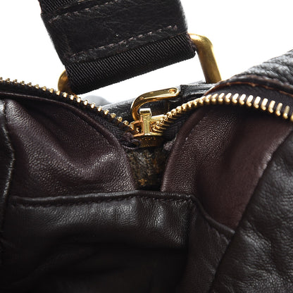 Prada Cervo Deerskin Crossbody Dark Brown 9 of 15