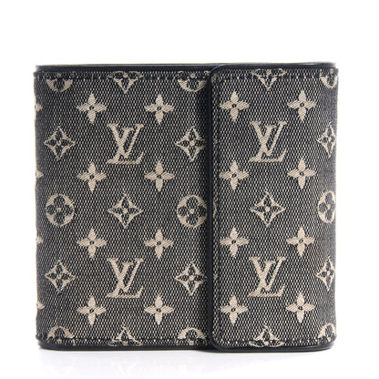 Louis Vuitton Mini Monogram Compact Wallet Black 1 of 8