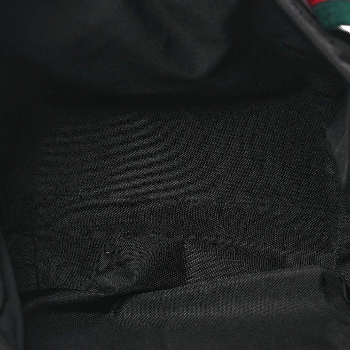 GG Monogram Medium Web Handle Bucket Tote Black