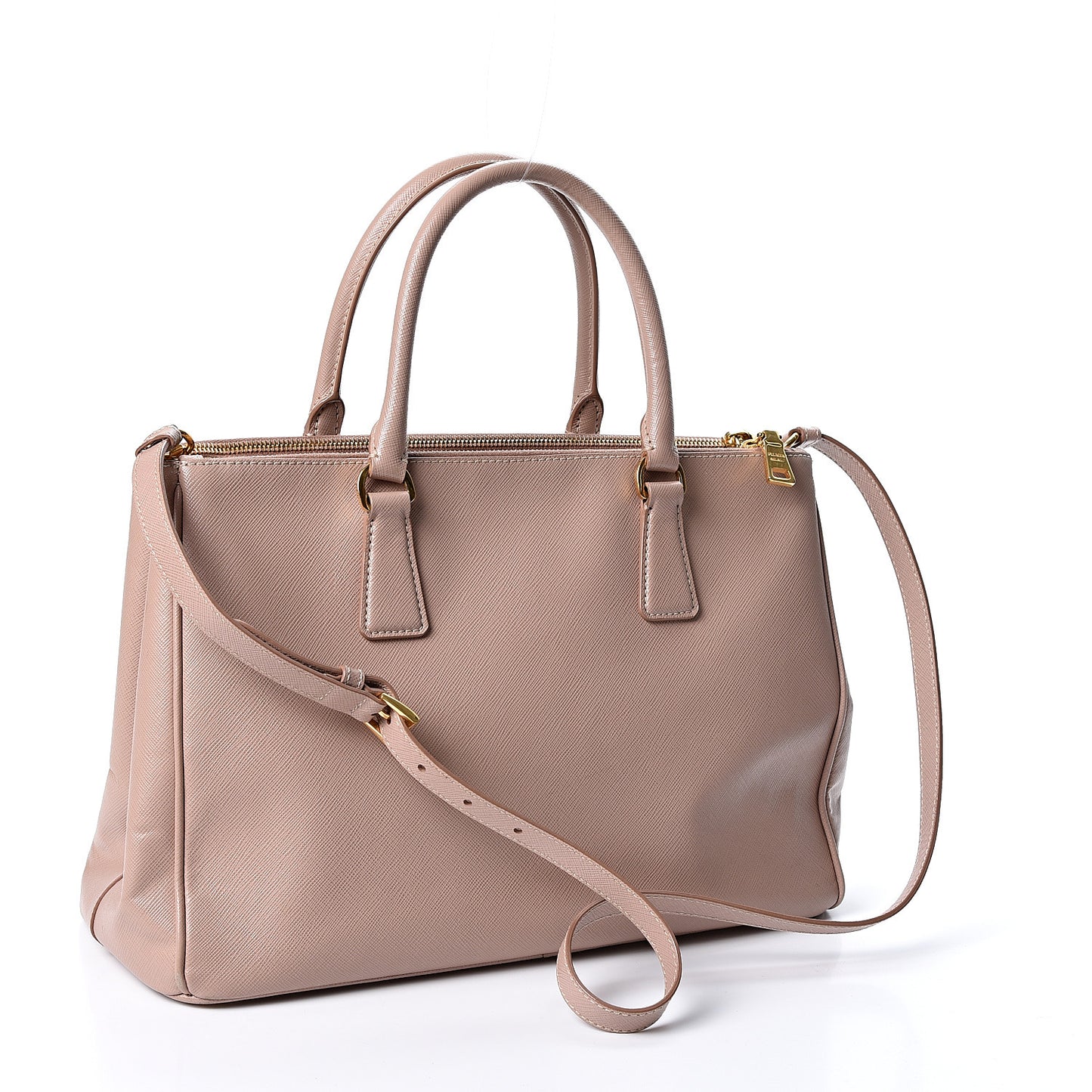 Saffiano Medium Galleria Double Zip Tote Cammeo