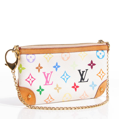 Louis Vuitton Monogram Multicolor Pochette Milla MM White 3 of 7