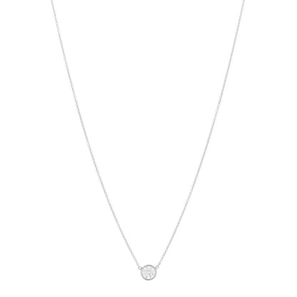Tiffany Platinum Diamond .65ct Elsa Peretti Diamonds by the Yard Pendant Necklace 1 of 5