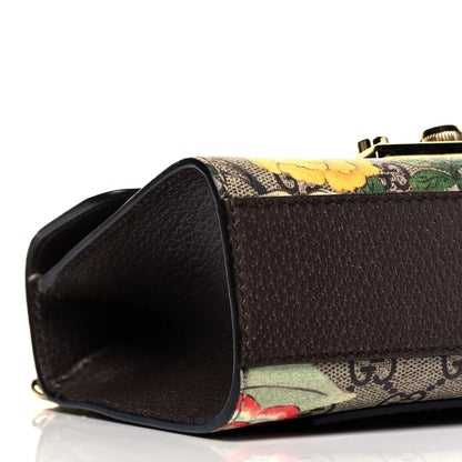 Gucci GG Supreme Monogram Tian Small Padlock Shoulder Bag Beige Multicolor New Acero 5 of 9