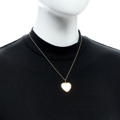 Tiffany 18K Yellow Gold Twist Heart Pendant Necklace 2 of 8