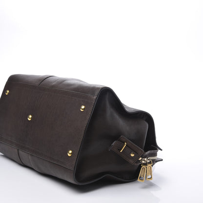 Saint Laurent Calfskin Medium Cabas ChYc Dark Brown 6 of 9