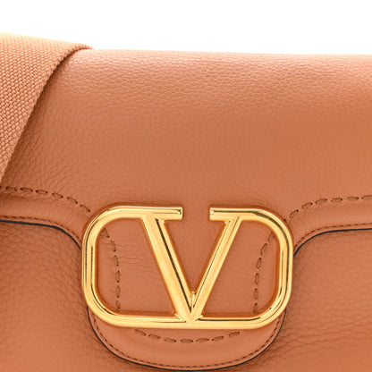 Valentino Garavani Soft Grainy Calfskin Alltime Shoulder Bag Almond Beige 7 of 9