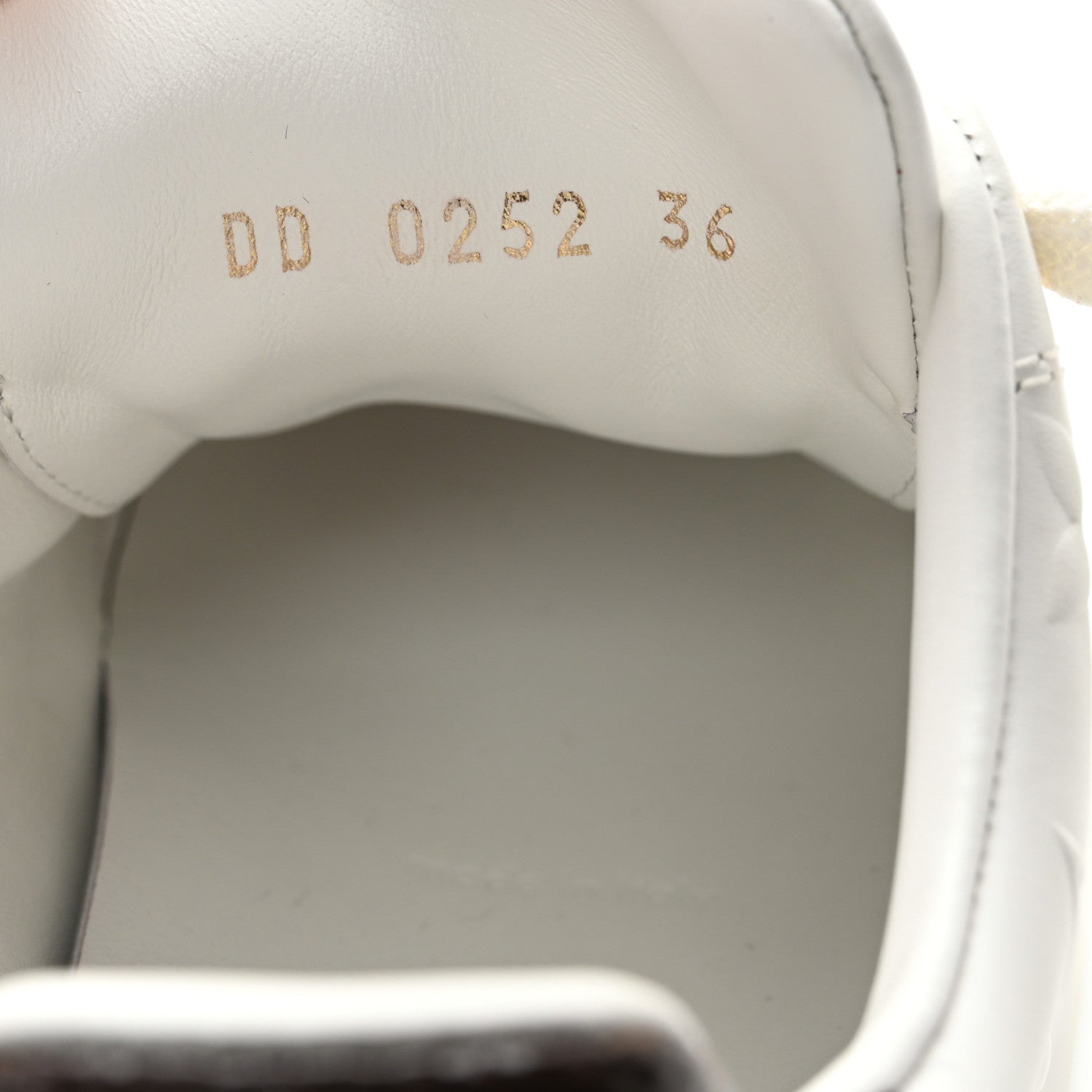 Louis Vuitton Lambskin Embossed Monogram Time Out Sneakers 36 White 8 of 11