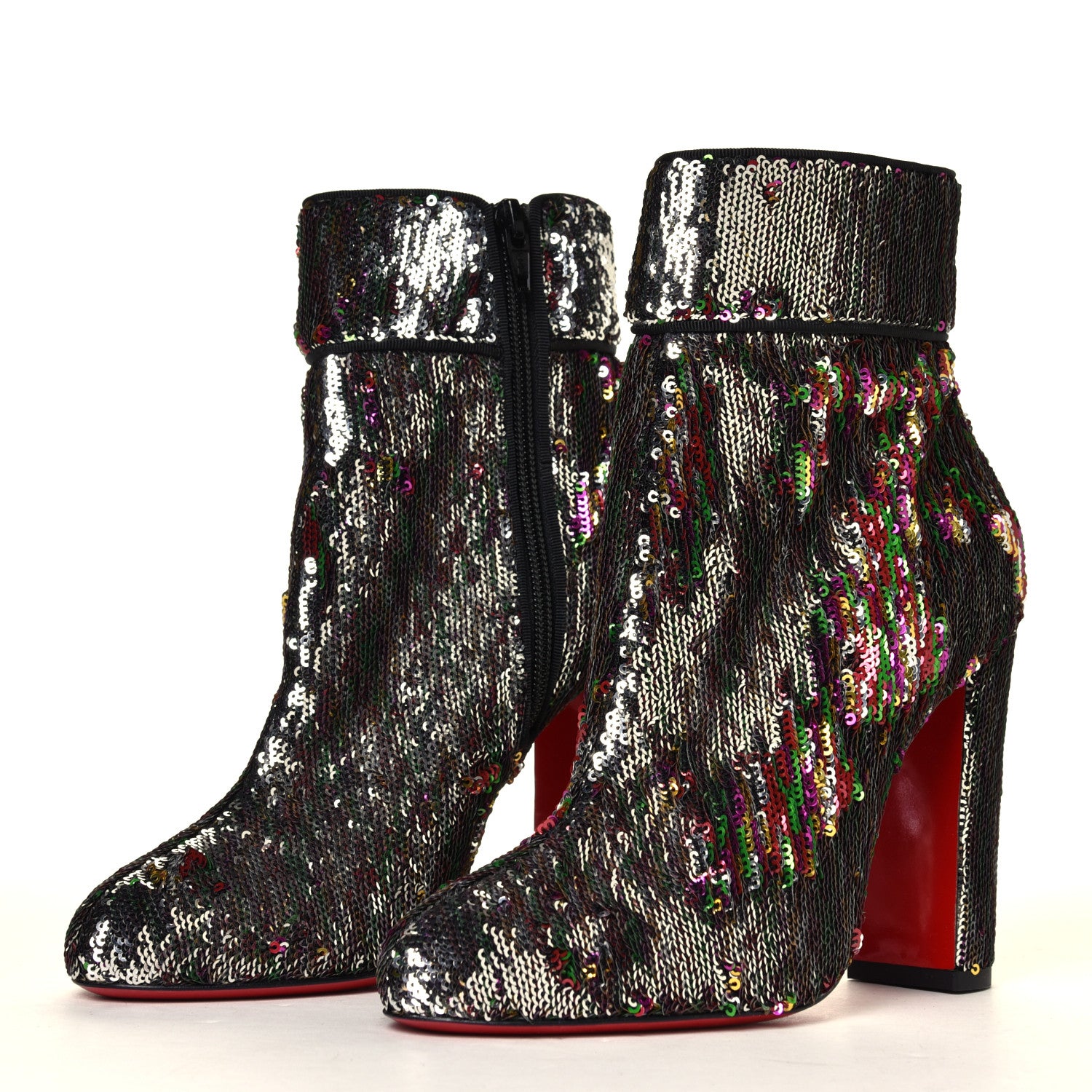 Christian Louboutin Paillettes Moulamax 100 Booties 36 Multicolor 2 of 6