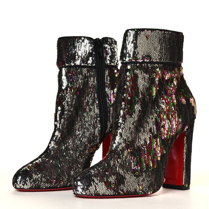 Christian Louboutin Paillettes Moulamax 100 Booties 36 Multicolor 2 of 6