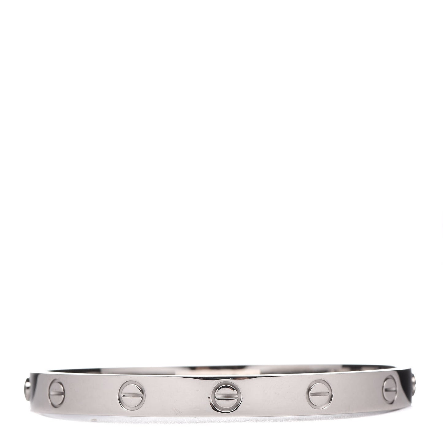 18K White Gold LOVE Bracelet 17