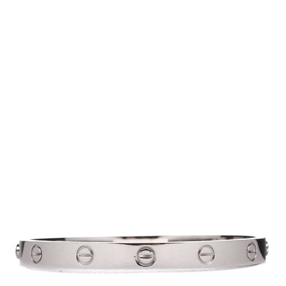 Cartier 18K White Gold LOVE Bracelet 17 3 of 10