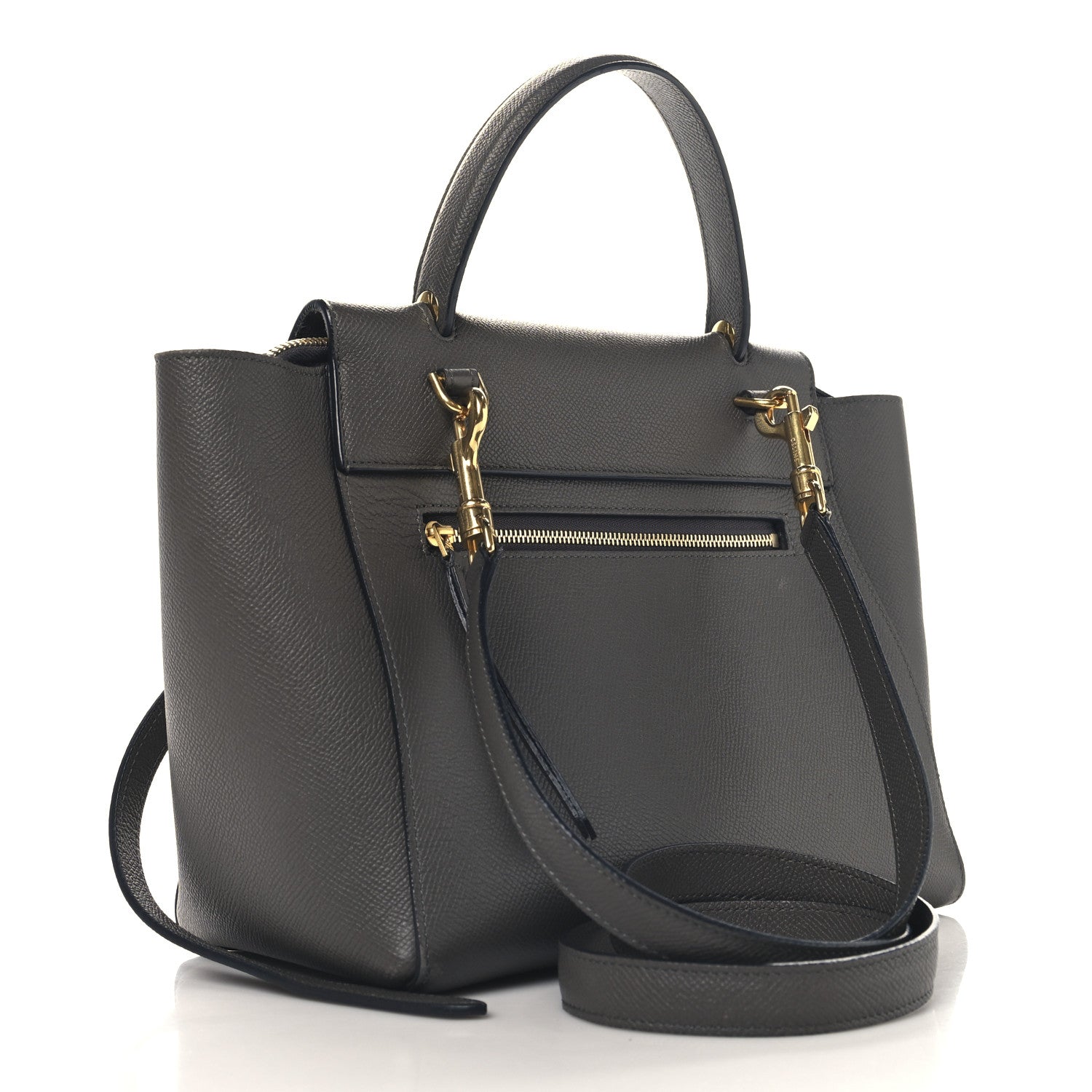 Celine Grained Calfskin Micro Belt Bag Grey 3 of 13