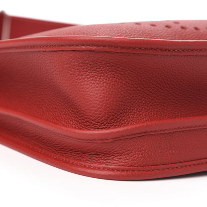 Hermes Taurillon Clemence Evelyne III PM Rouge Piment 8 of 11