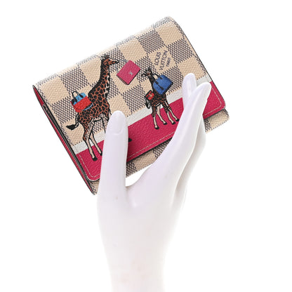Louis Vuitton Damier Azur 2017 Christmas Animation Victorine Wallet 2 of 7
