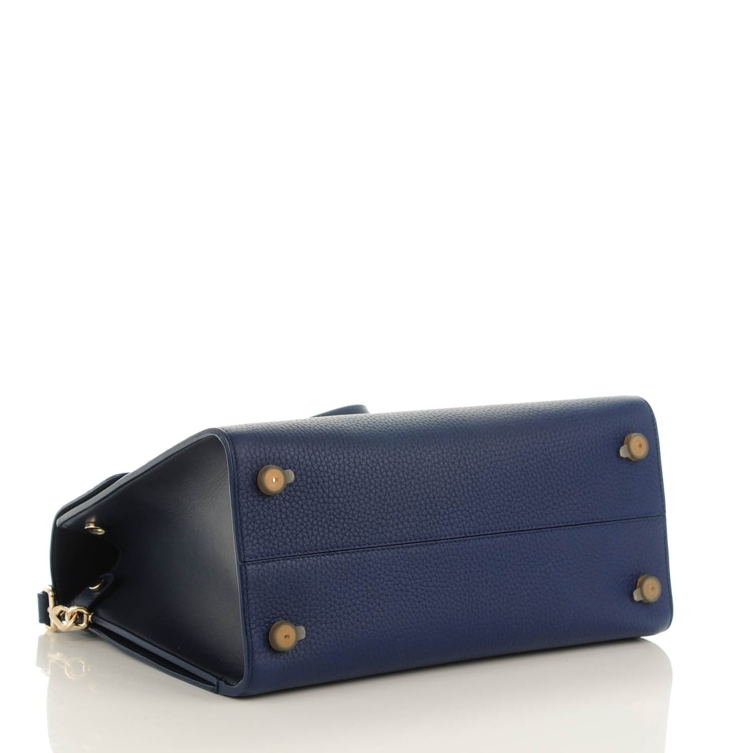 Christian Dior Bullcalf Medium Diorever Flap Navy 4 of 7