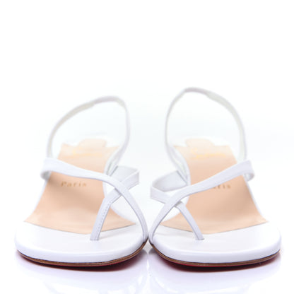 Christian Louboutin Kid Taralita 55 Thong Sandals 39.5 White 2 of 11