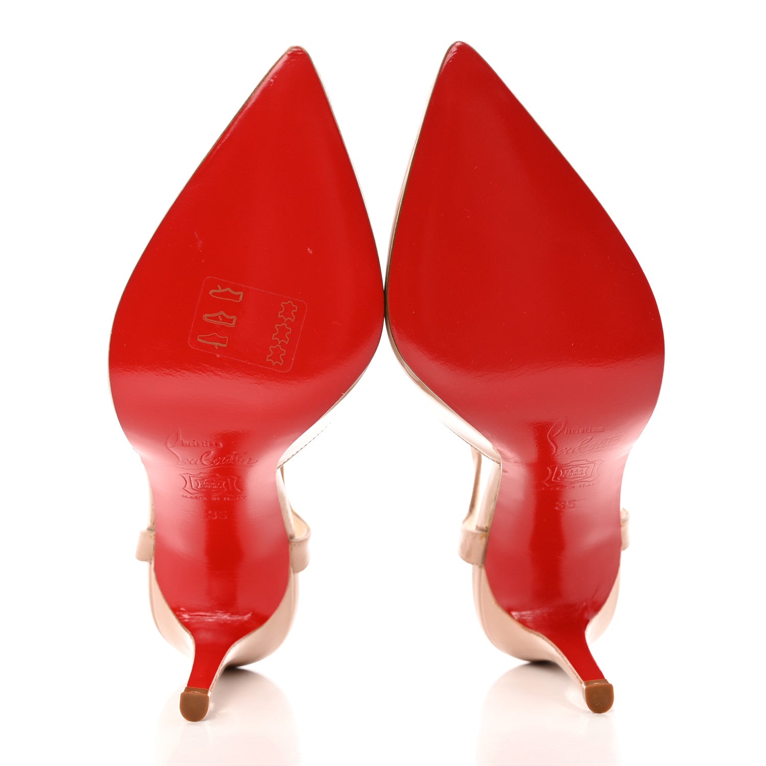 Christian Louboutin Patent Coxinelle 100 Pumps 35 Nude 6 of 15