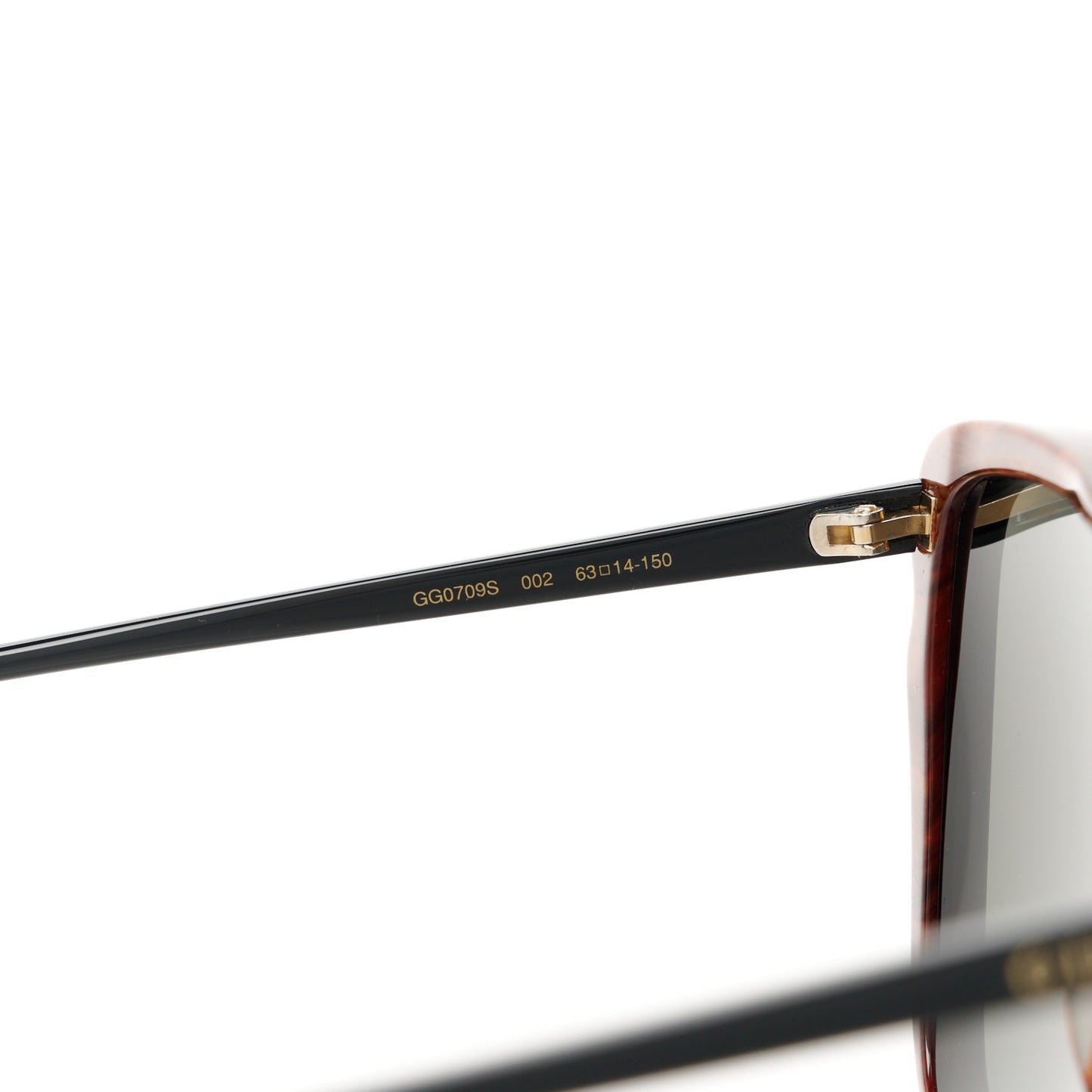 Acetate Square Frame GG0709S Sunglasses Brown