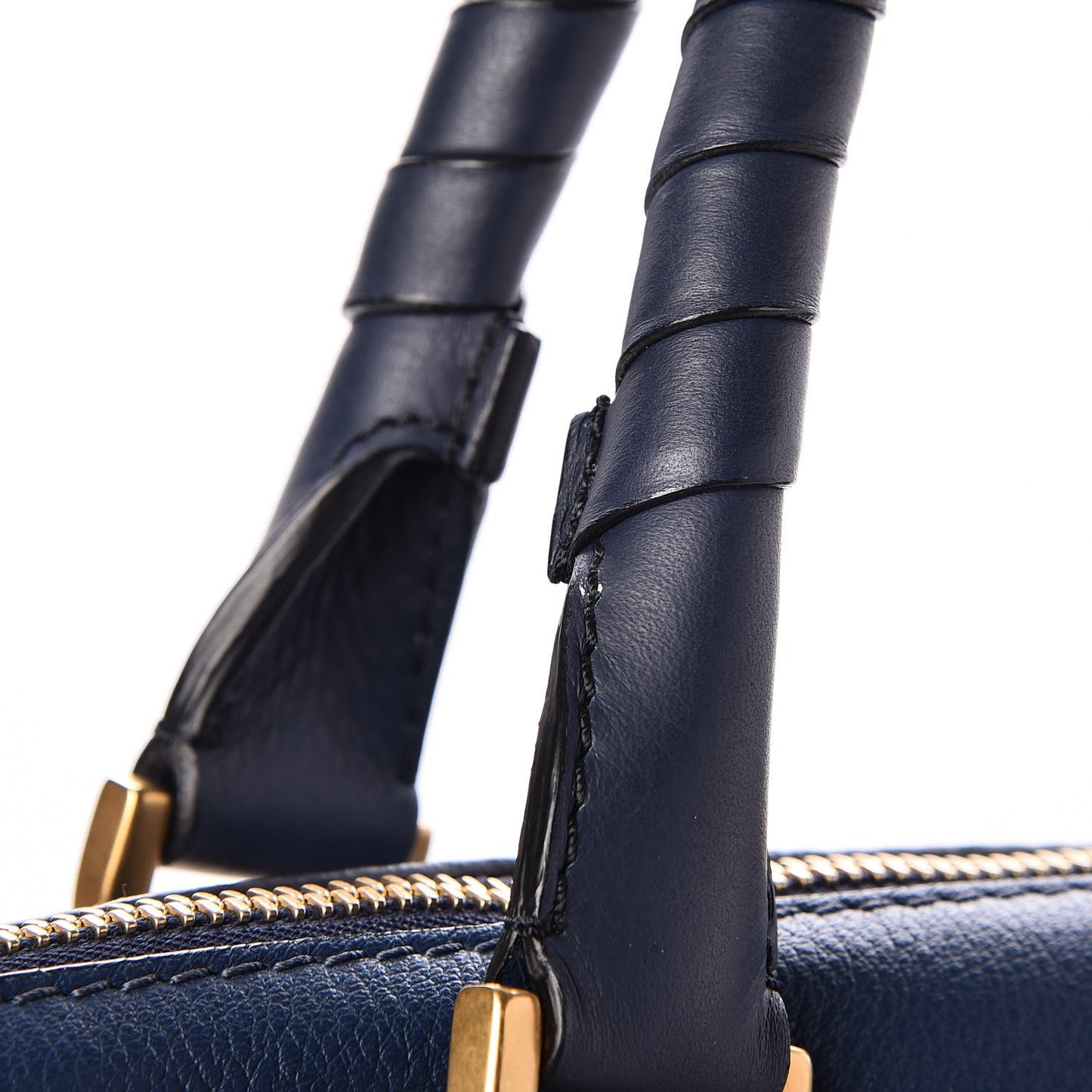 Calfskin Large Marcie Satchel Royal Navy