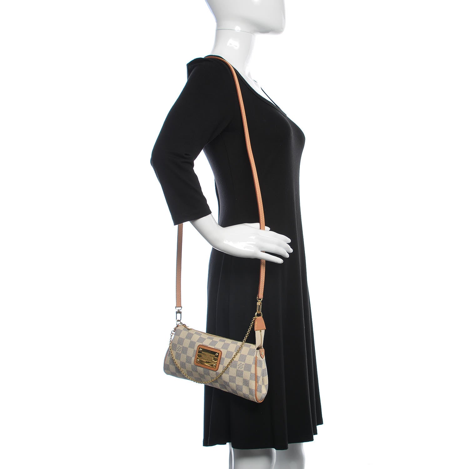 Louis Vuitton Damier Azur Eva Clutch 2 of 9