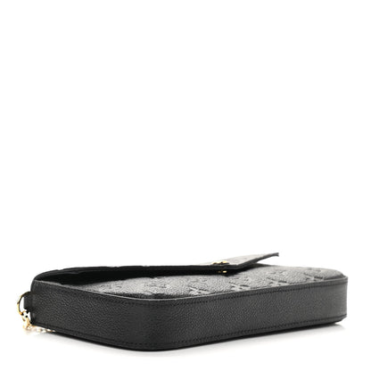 Louis Vuitton Empreinte Pochette Felicie Chain Wallet Black 5 of 9
