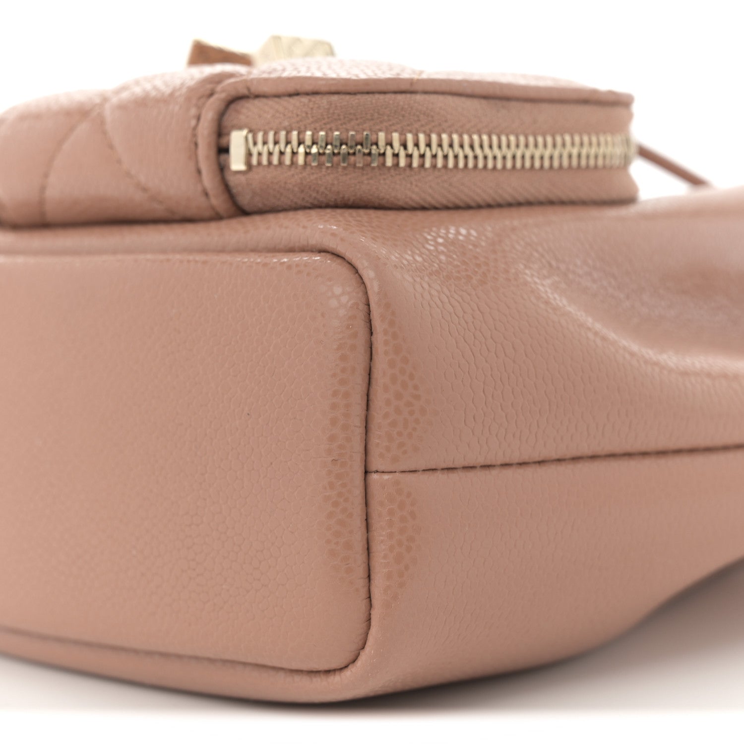 Chanel Shiny Grained Calfskin Quilted Mini Clutch With Chain Brown 10 of 11