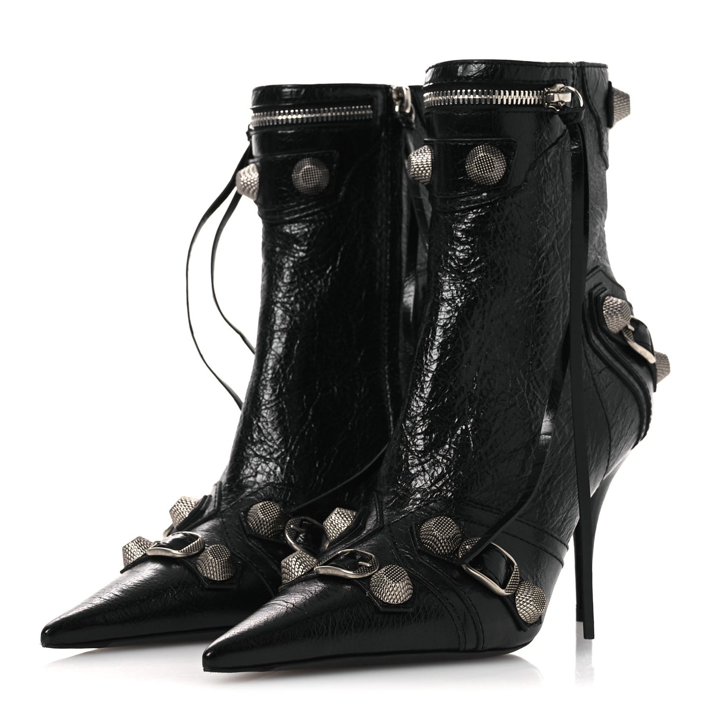 Agneau Arena Cagole 90mm Ankle Boots 38 Black