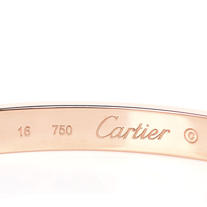 Cartier 18K Pink Gold LOVE Bracelet 16 5 of 7