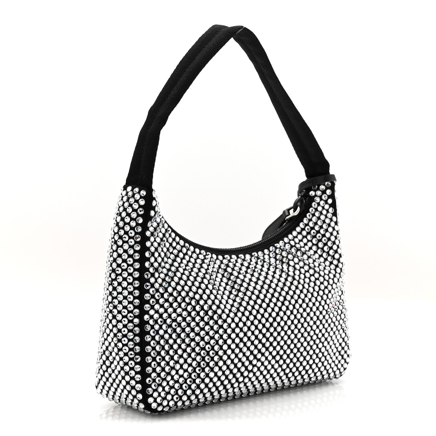 Prada Satin Crystal Mini Re-Edition 2000 Bag Cristal 3 of 11