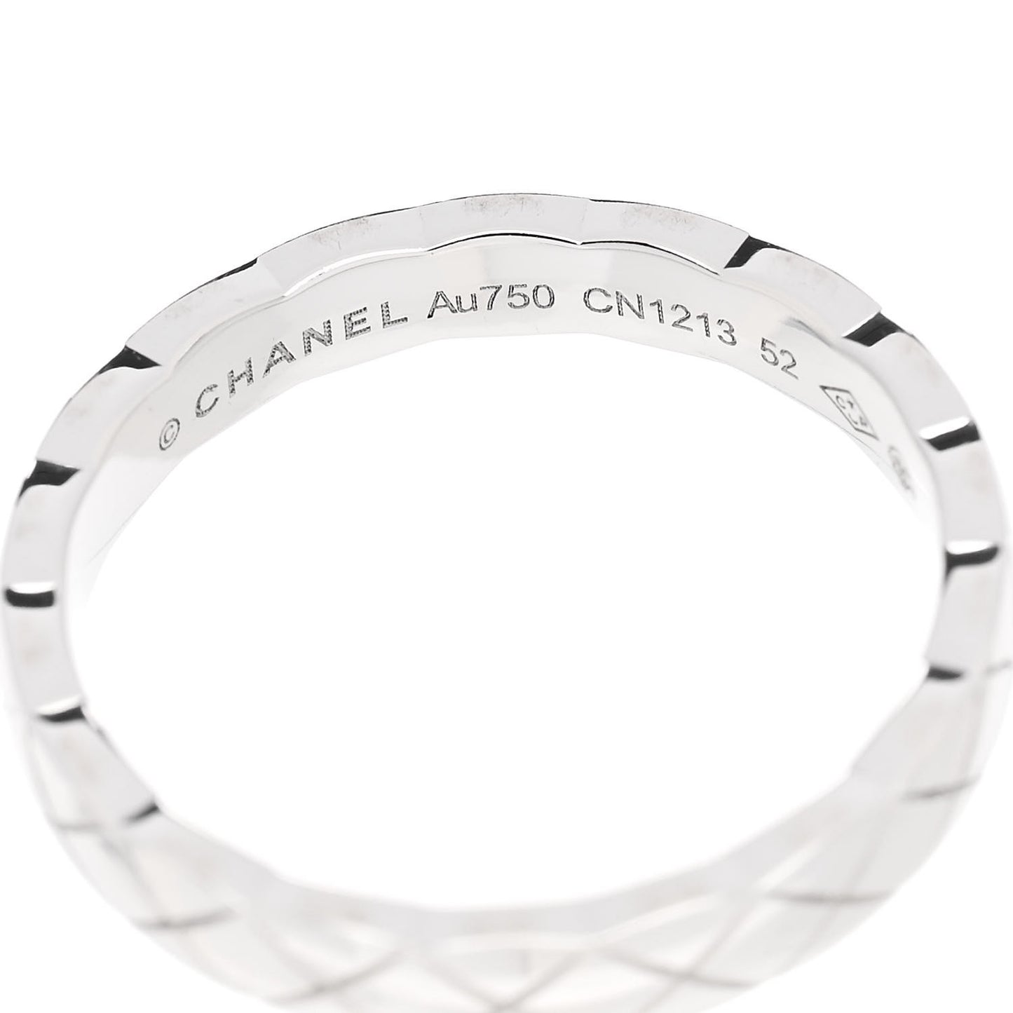 18K White Gold Mini Coco Crush Ring 52 6