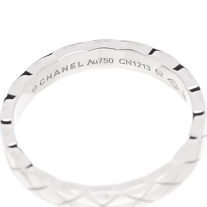 Chanel 18K White Gold Mini Coco Crush Ring 52 6 4 of 6