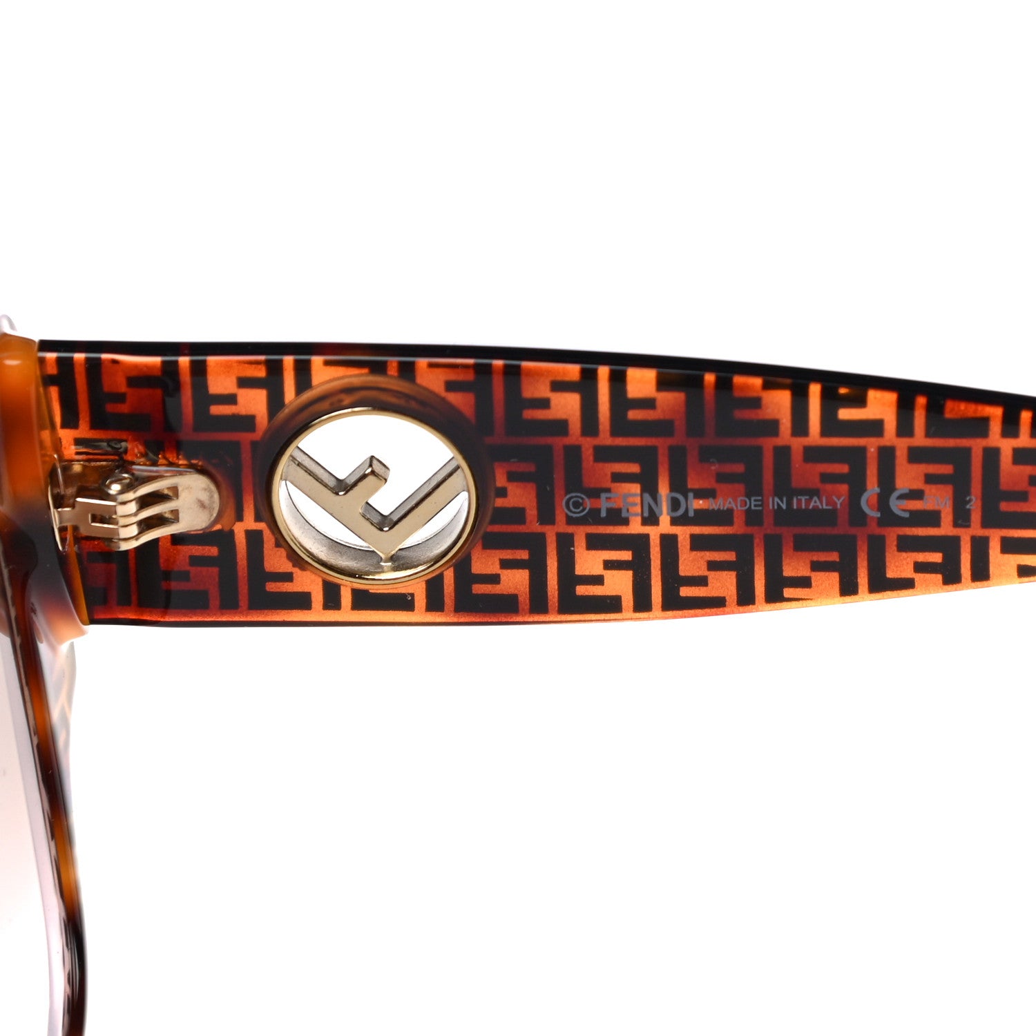 Fendi Acetate F is Fendi FF 51mm Cat Eye Sunglasses 0327/S Tortoise Camouflage 5 of 8