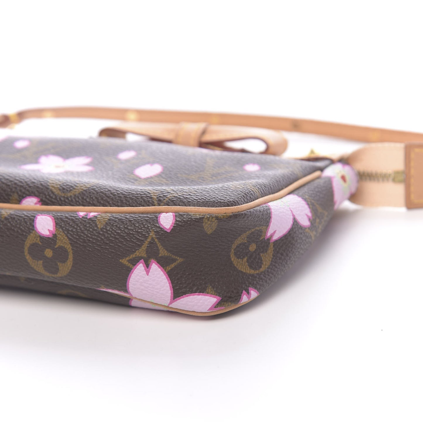 Monogram Cherry Blossom Pochette Accessories Brown