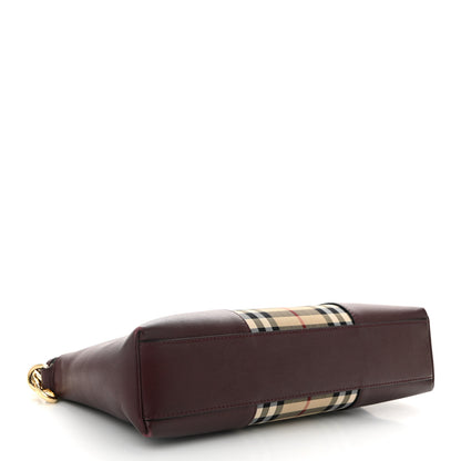 Burberry Horseferry Check Small Chichester Crossbody Clutch Bag Burgundy 4 of 12