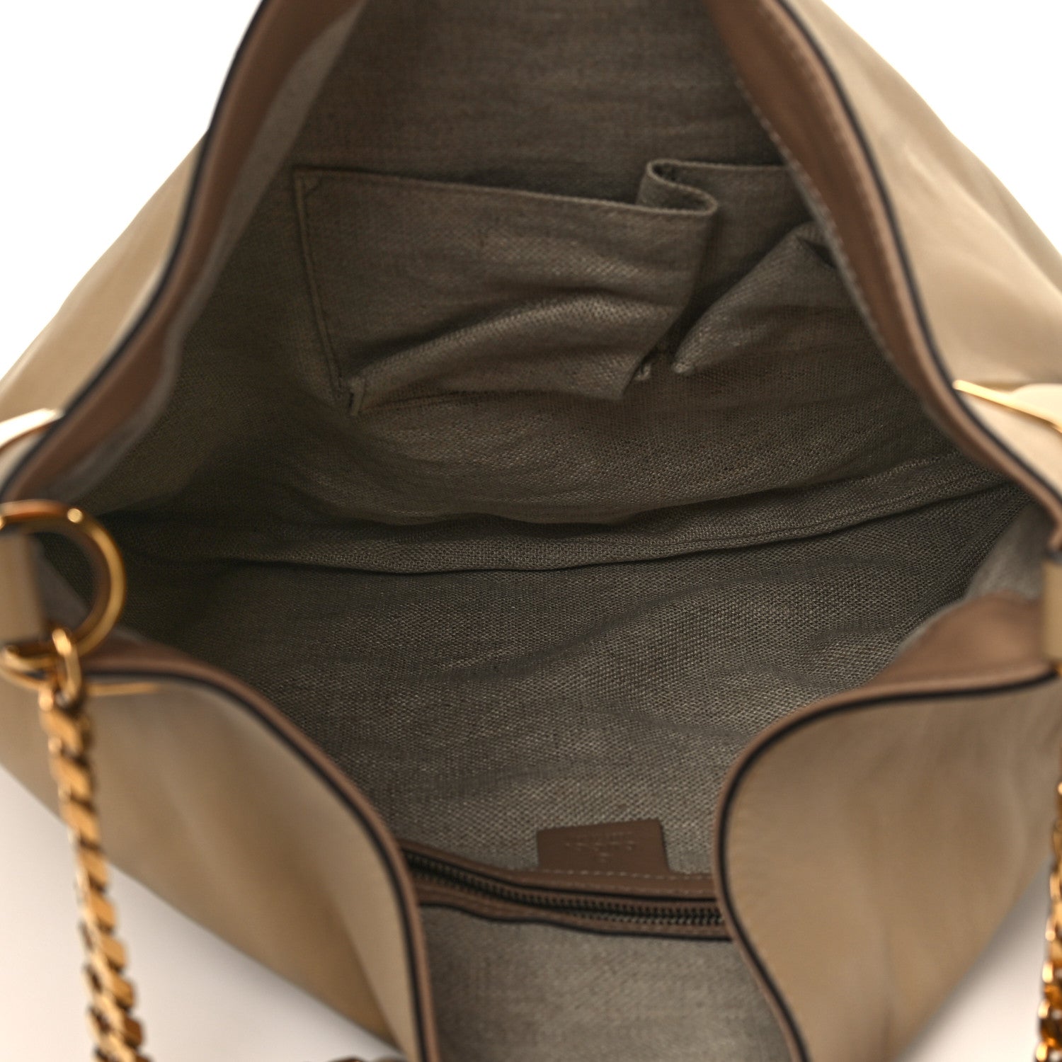 Gucci Lambskin 1970 Large Shoulder Bag Beige 5 of 9