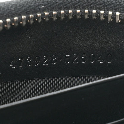Gucci Guccissimma Signature Dorian Zip Around Wallet Black 10 of 13